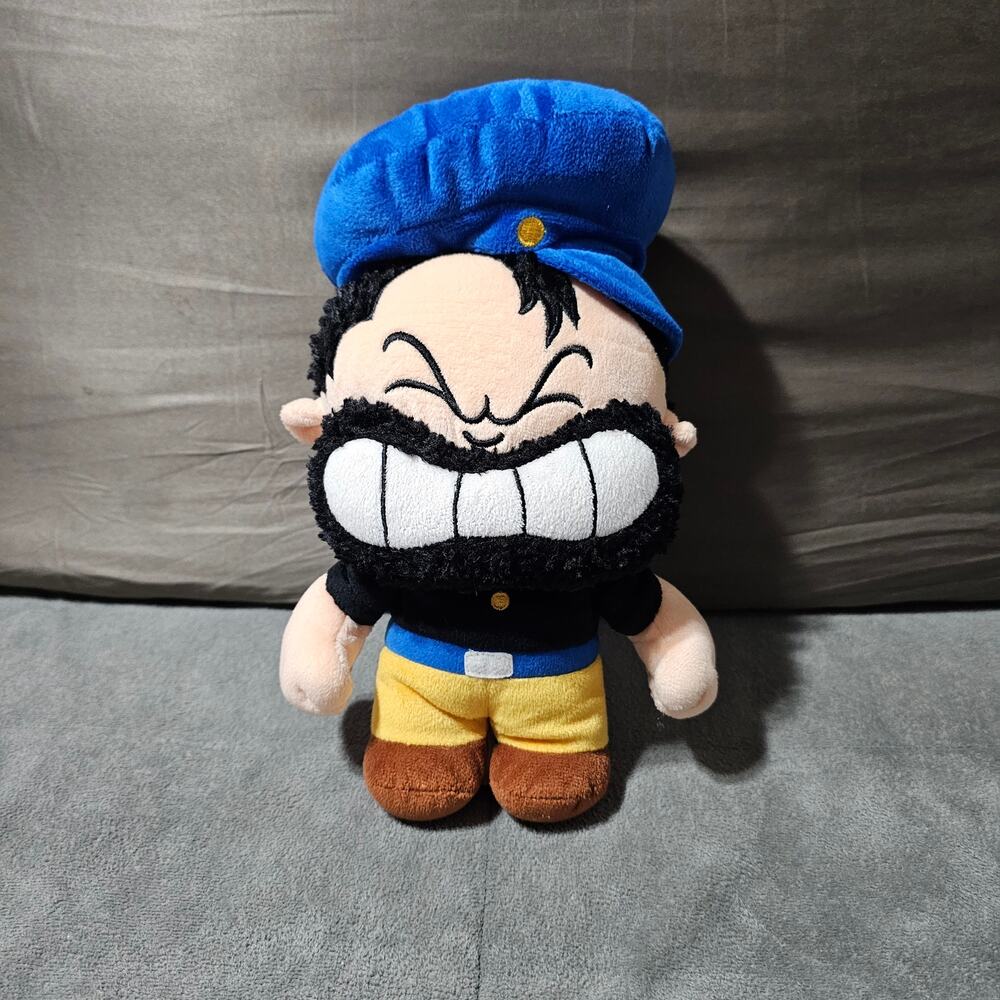 Popeye Bluto Brutus Plush 9.5" 2007 King Features Syndicate TM Hearst Holdings